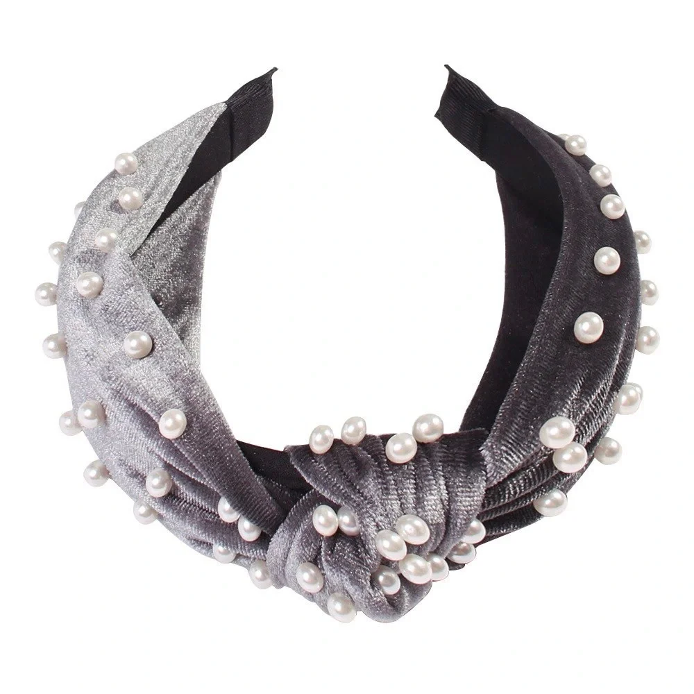 🍒3/$30 New Knotted Velvet Pearl Headband